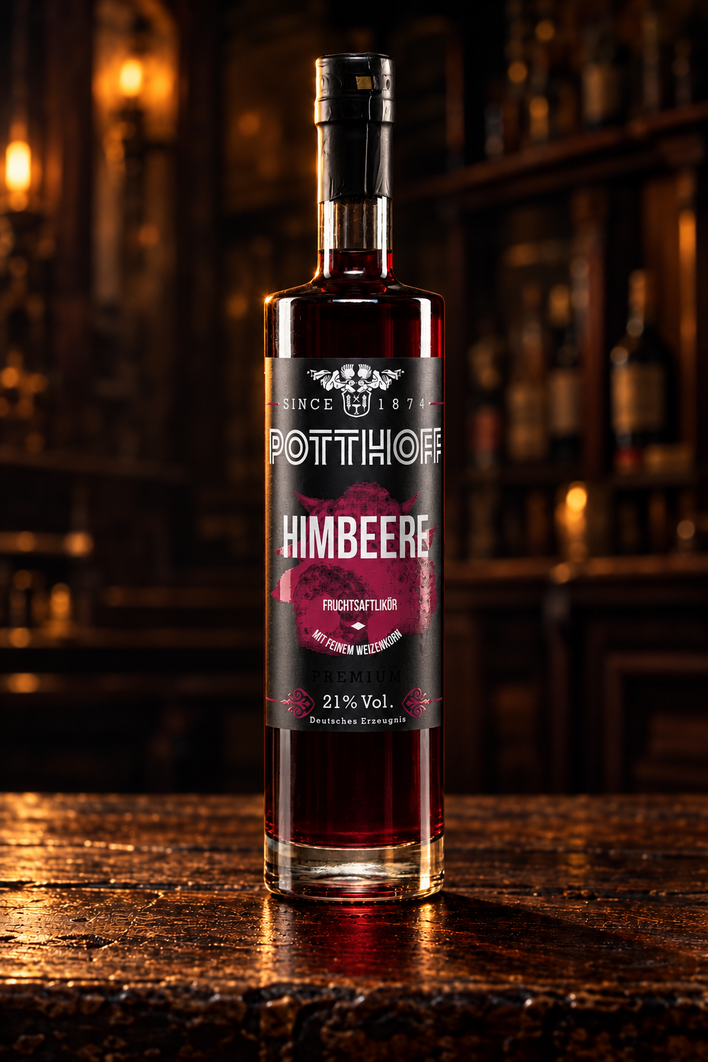 Potthoff Himbeere – Himbeerlikör 21 % vol.
